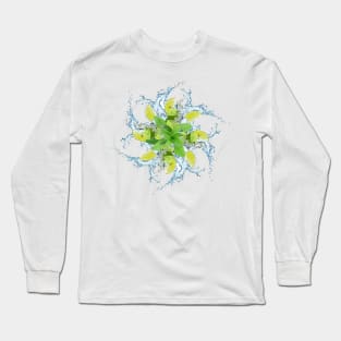 mojito coctail mandala Long Sleeve T-Shirt